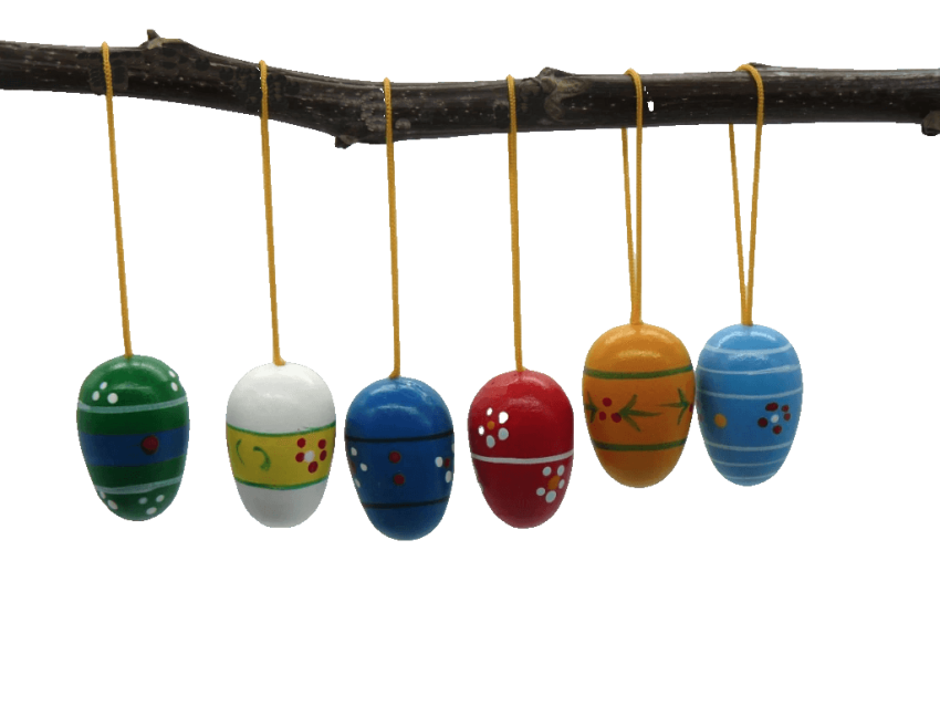 Osterdeko zum hängen ostereier farbig