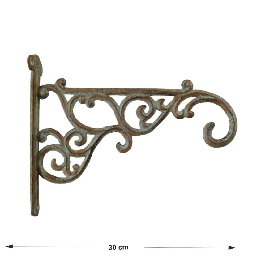 XL Große Wandhalterung - Wandhaken aus Gusseisen Blumenampel 30 cm