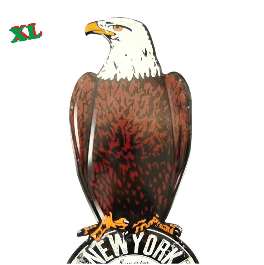 Wanndschild Blechschild Adler Motorrad Biker Retro  hier harley