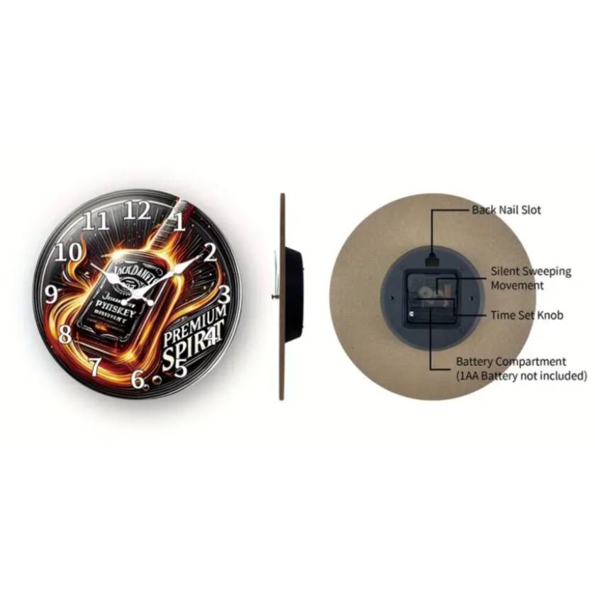 Jack Daniels Design Wanduhr nostalgie Flair