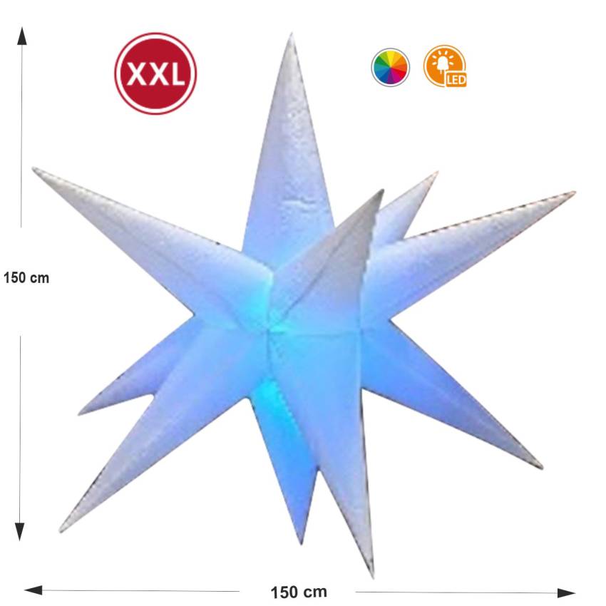 „XXL LED Adventsstern – Gartendeko & Außendeko mit Farbwechsel“