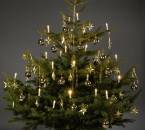 24 LED Außen Lichterkette warmweiss Tannenbaum Baumkerzen Aussenlichterkette Kerzen