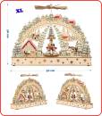 großer schwibbogen mit pyramide bewegung bergleute bergmänner