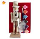 Bastelset Nussknacker – inkl. Farben & Pinsel für kreatives Weihnachtsbasteln DIY