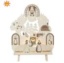 Dekoleuchte-Lichterspitze „DEFA – Frau Holle“ – warmweiße LED & Märchenmotiv