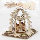 pyramide weihnachten teelichte bäckerminiatur figuren farbig