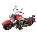 Großes farbiges Blechmotorrad im Antikstil - Handarbeit im Chopperdesign