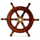 Steuerrad Holz – Maritime Wanddeko aus massivem Holz