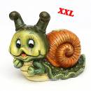 schnecke susi keramik deko aussen herbstdekoration