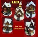 LED-Winterszene Häuser Set
