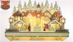 weihnachtsszene weihnachtsmarkt holzkunst weinerszene mit led beleuchtung flurgarderobe