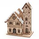 holz miniatur haus rathaus oder kirche