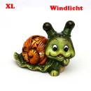 windlicht keramik xl schnecke farbig glasiert
