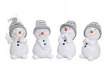 schneekinder poly grau weiße mützen