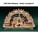 weihnachtsmann stat verschneit schibbogen led