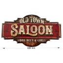 Wandschild Nostalgie Blechschild OLD SALOON Westernschild